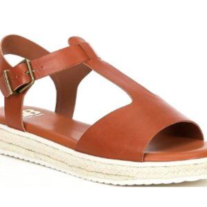 GB Leather T-Strap Sandals